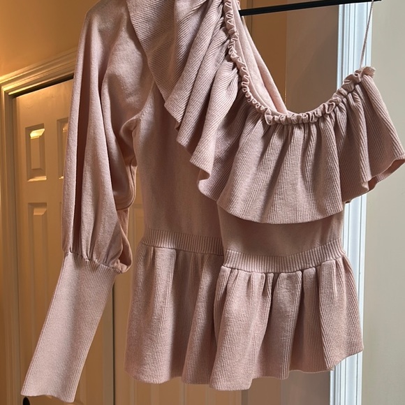 Ulla Johnson One-Shoulder Ruffle Top - Picture 2 of 6